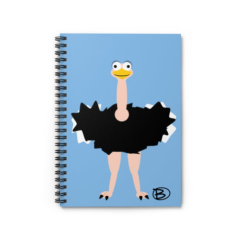 Ostrich - Spiral Notebook - Ruled Line