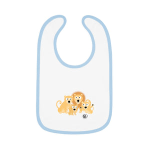 Lions Family of 4 - Baby Contrast Trim Jersey Bib