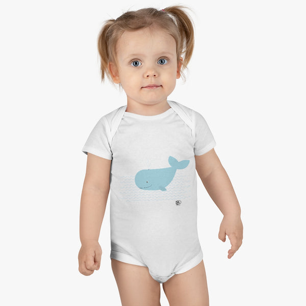 Happy Whale Onesie® Organic Baby Bodysuit