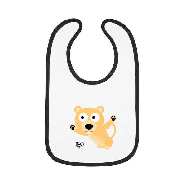 Lion Cub - Baby Contrast Trim Jersey Bib