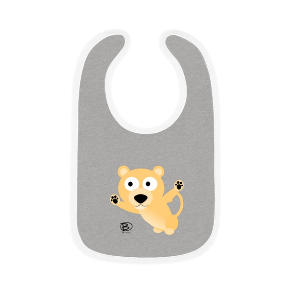 Lion Cub - Baby Contrast Trim Jersey Bib