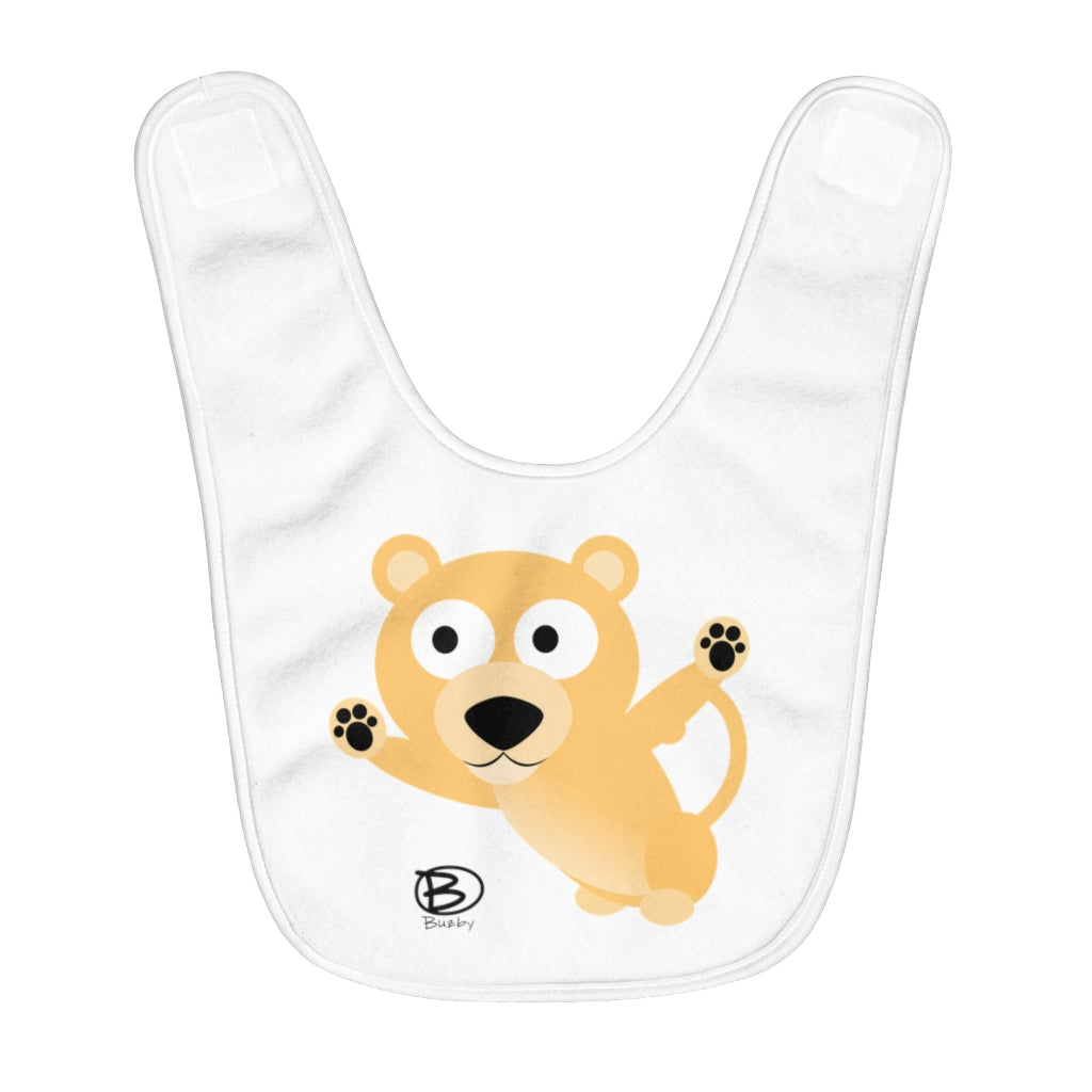 Lion Cub - Fleece Baby Bib