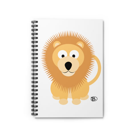 Lion Spiral Notebook - Ruled Line