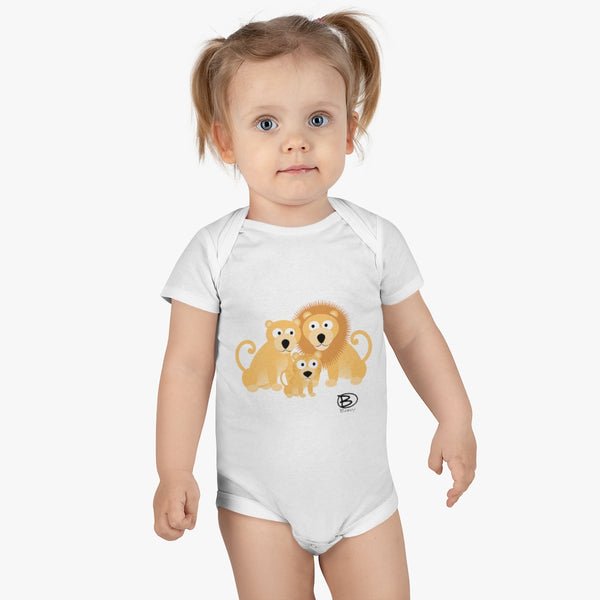 Lions Family of 3 - Onesie® Organic Baby Bodysuit