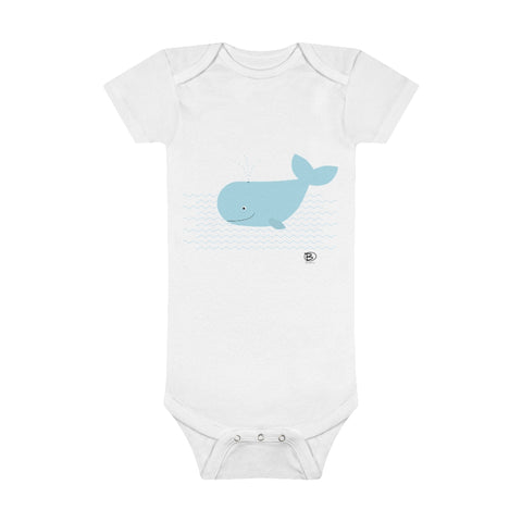 Happy Whale Onesie® Organic Baby Bodysuit