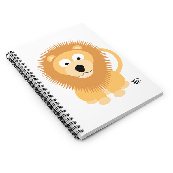 Lion Spiral Notebook - Ruled Line