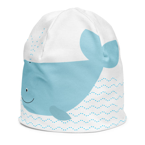 Happy Whale - All-Over Print Kids Beanie
