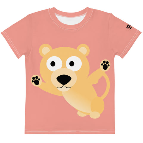 Lion Cub - Kids crew neck t-shirt - Coral
