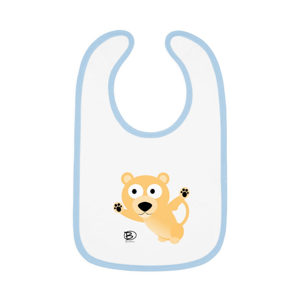 Lion Cub - Baby Contrast Trim Jersey Bib